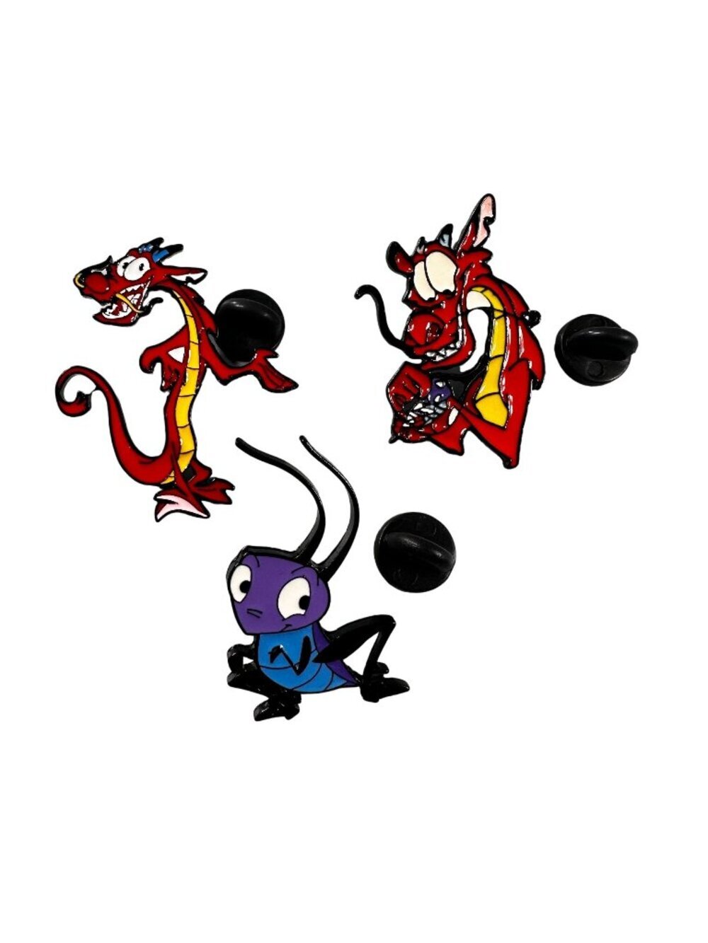 Lucky Mushu Dragon Lapel Pin Bug Mulan Princess Brooch Jewelry Accessories READ